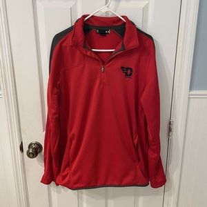 University of Dayton Flyers Red Under Armour Quarter Zip